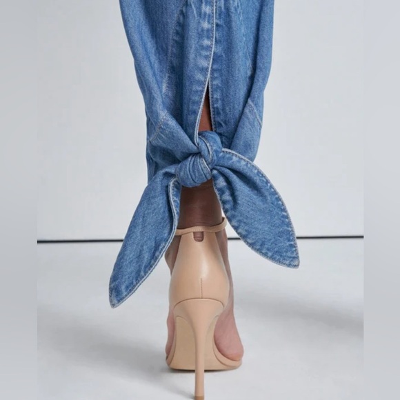 Tapered ankle tie Jean - Picture 2 of 7